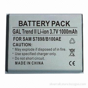 Li-ion Battery for Samsung S7898 with 1,000mAh Capacity